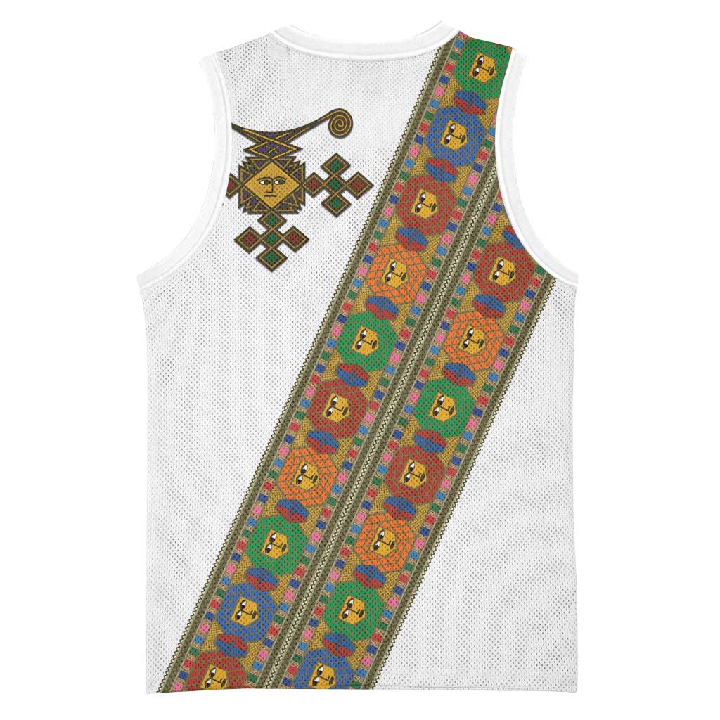 Ethiopia Saba Kemis Sash Style Basketball Jersey LT15