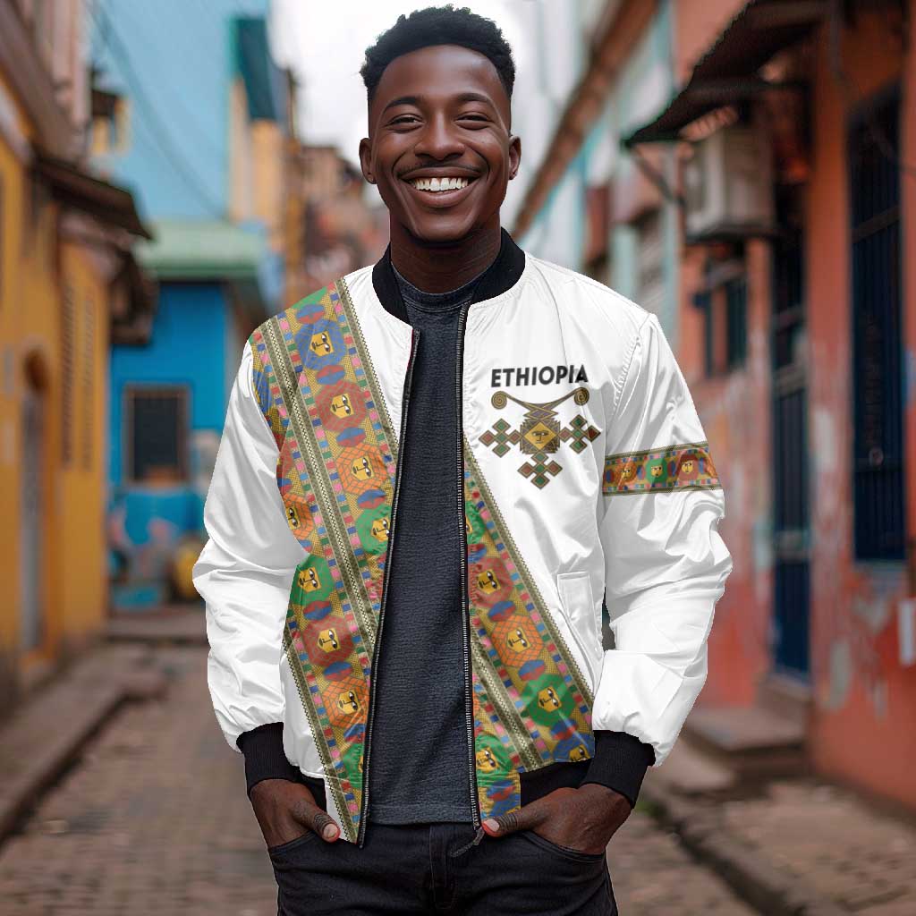 Ethiopia Saba Kemis Sash Style Bomber Jacket