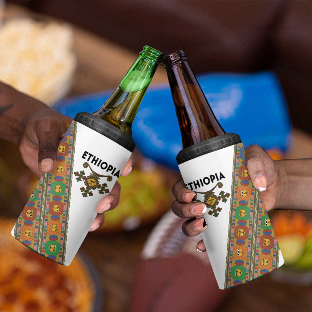 Ethiopia Saba Kemis Sash Style 4 in 1 Can Cooler Tumbler