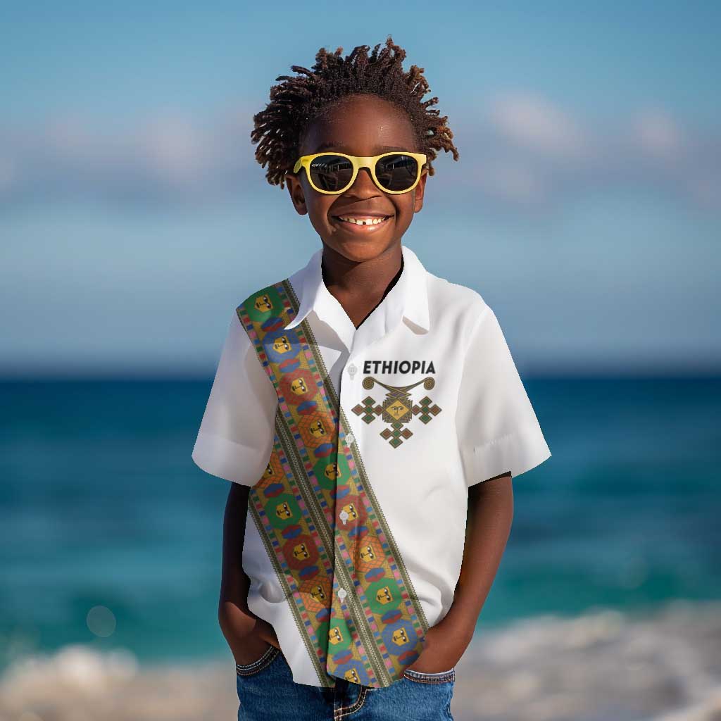Ethiopia Saba Kemis Sash Style Kid Hawaiian Shirt