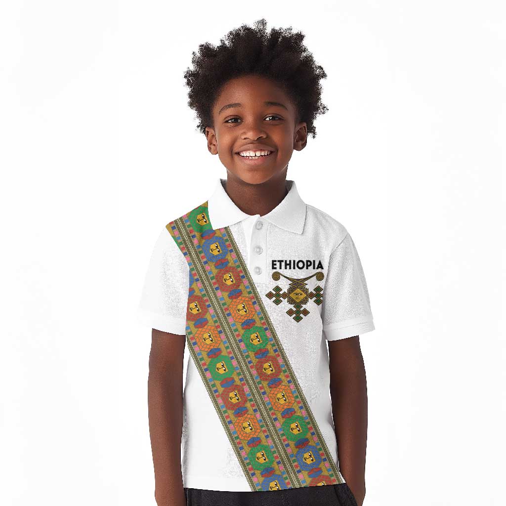 Ethiopia Saba Kemis Sash Style Kid Polo Shirt