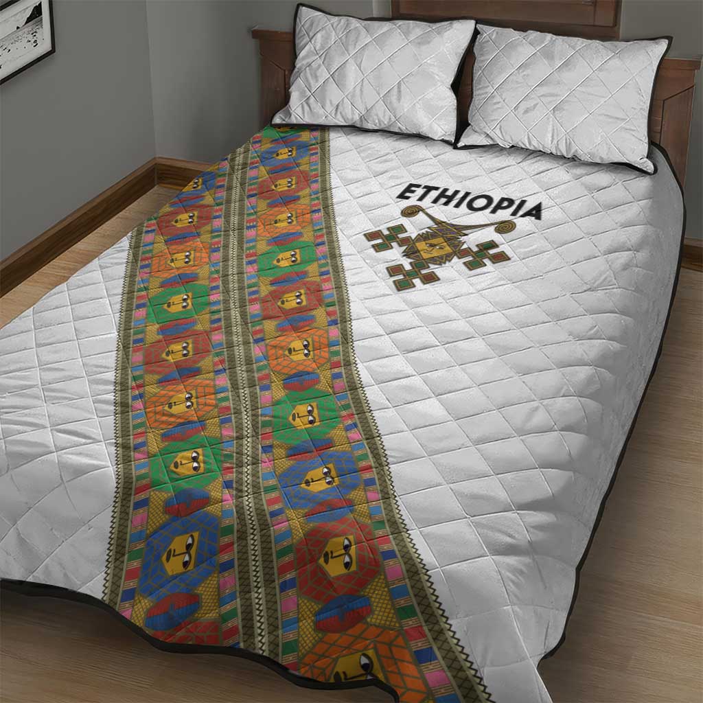 Ethiopia Saba Kemis Sash Style Quilt Bed Set
