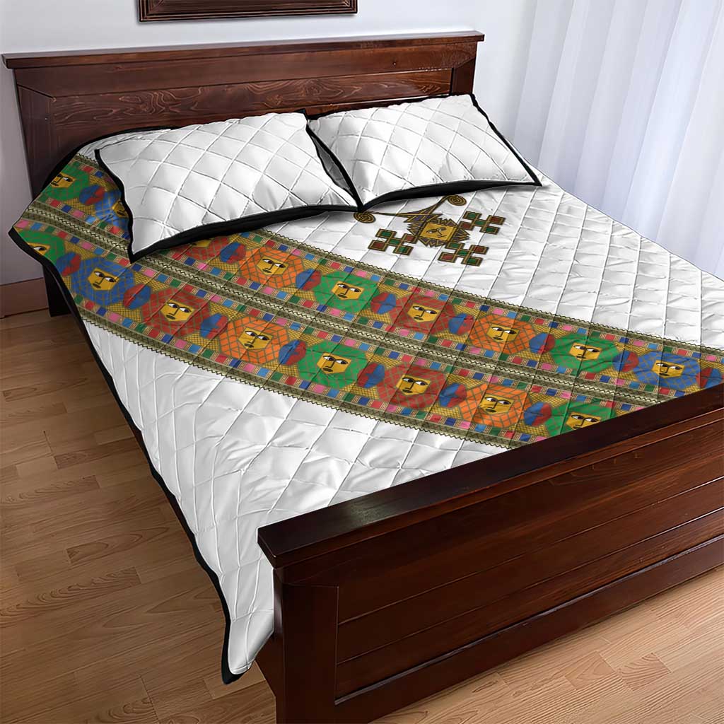 Ethiopia Saba Kemis Sash Style Quilt Bed Set
