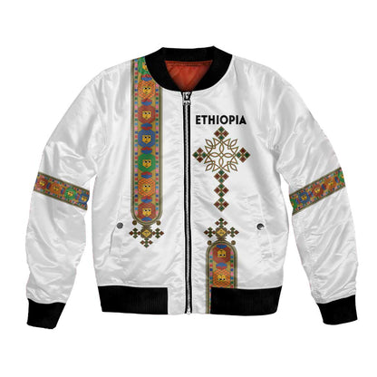 Ethiopia Saba Kemis Bomber Jacket Lion Of Judah