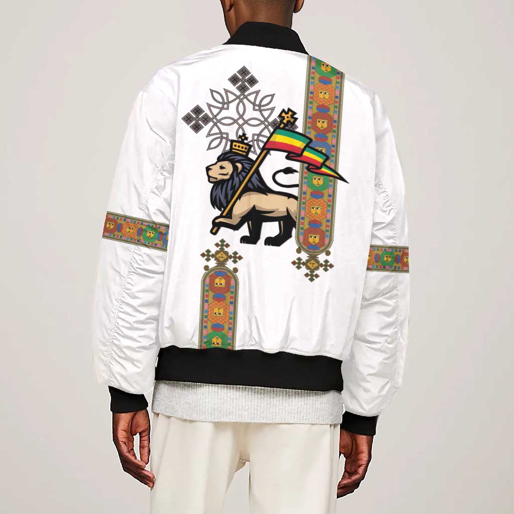 Ethiopia Saba Kemis Bomber Jacket Lion Of Judah