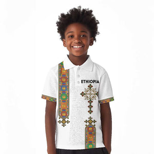 Ethiopia Saba Kemis Kid Polo Shirt Lion Of Judah