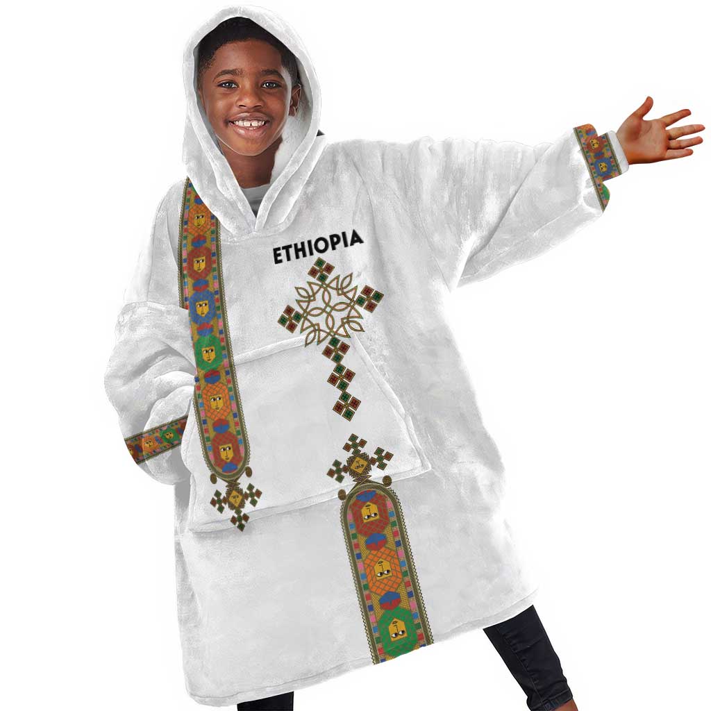 Ethiopia Saba Kemis Kid Wearable Blanket Hoodie Lion Of Judah