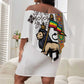 Ethiopia Saba Kemis Off Shoulder Short Dress Lion Of Judah