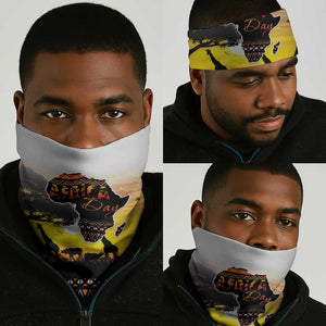 Africa Day Neck Gaiter Safari Map - African Pattern LT15