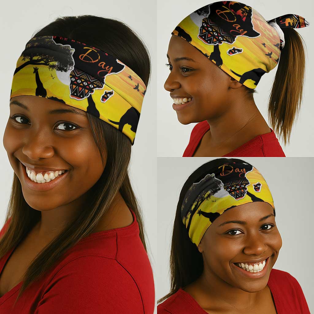 Africa Day Neck Gaiter Safari Map - African Pattern LT15