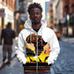 Africa Day Zip Hoodie Safari With Map - African Pattern