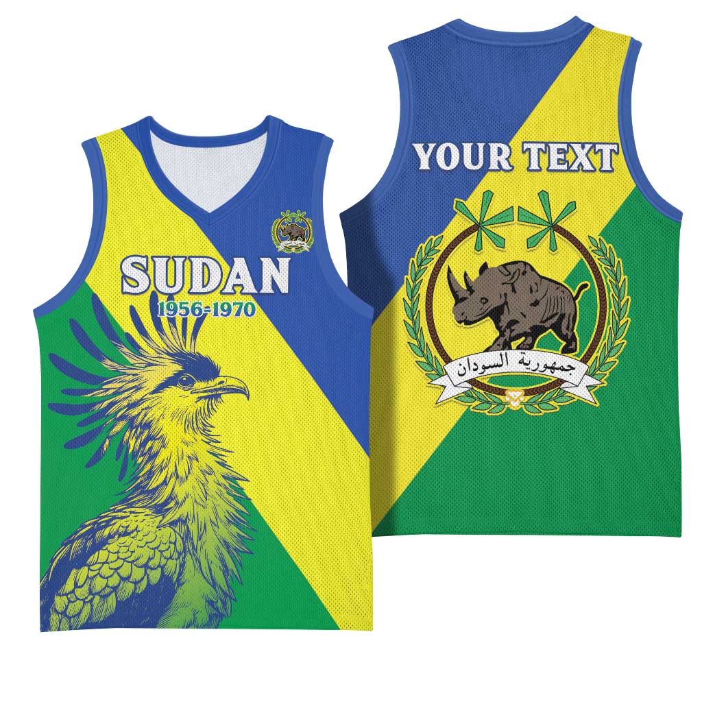 Personalized Sudan Basketball Jersey Coat Of Arms 1956-1970 LT15