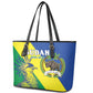 Personalized Sudan Leather Tote Bag Coat Of Arms 1956-1970