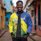 Personalized Sudan Sleeve Zip Bomber Jacket Coat Of Arms 1956-1970
