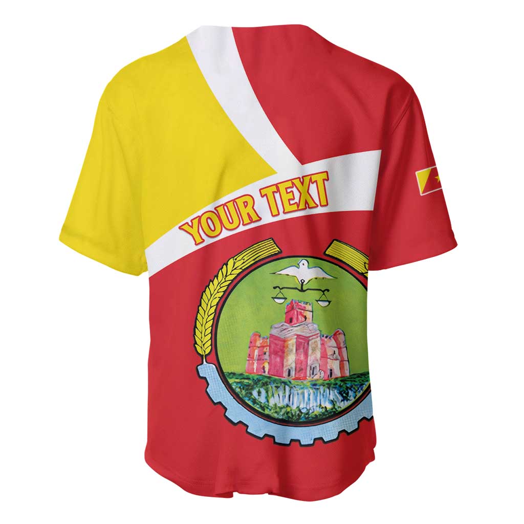 Personalized Amhara Region Baseball Jersey Coat Of Arms With Amhara Map