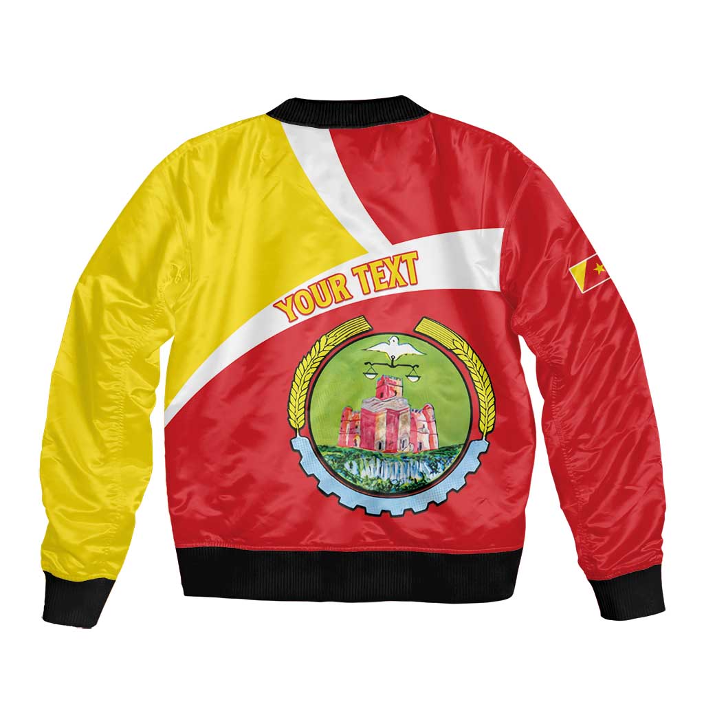 Personalized Amhara Region Bomber Jacket Coat Of Arms With Amhara Map