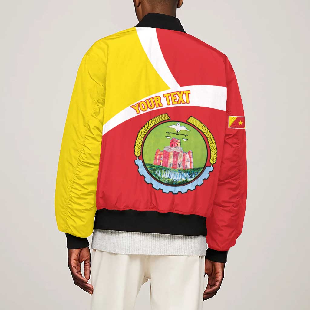 Personalized Amhara Region Bomber Jacket Coat Of Arms With Amhara Map