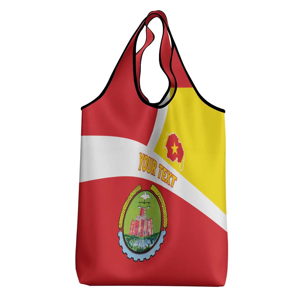 Personalized Amhara Region Grocery Bag Coat Of Arms With Amhara Map