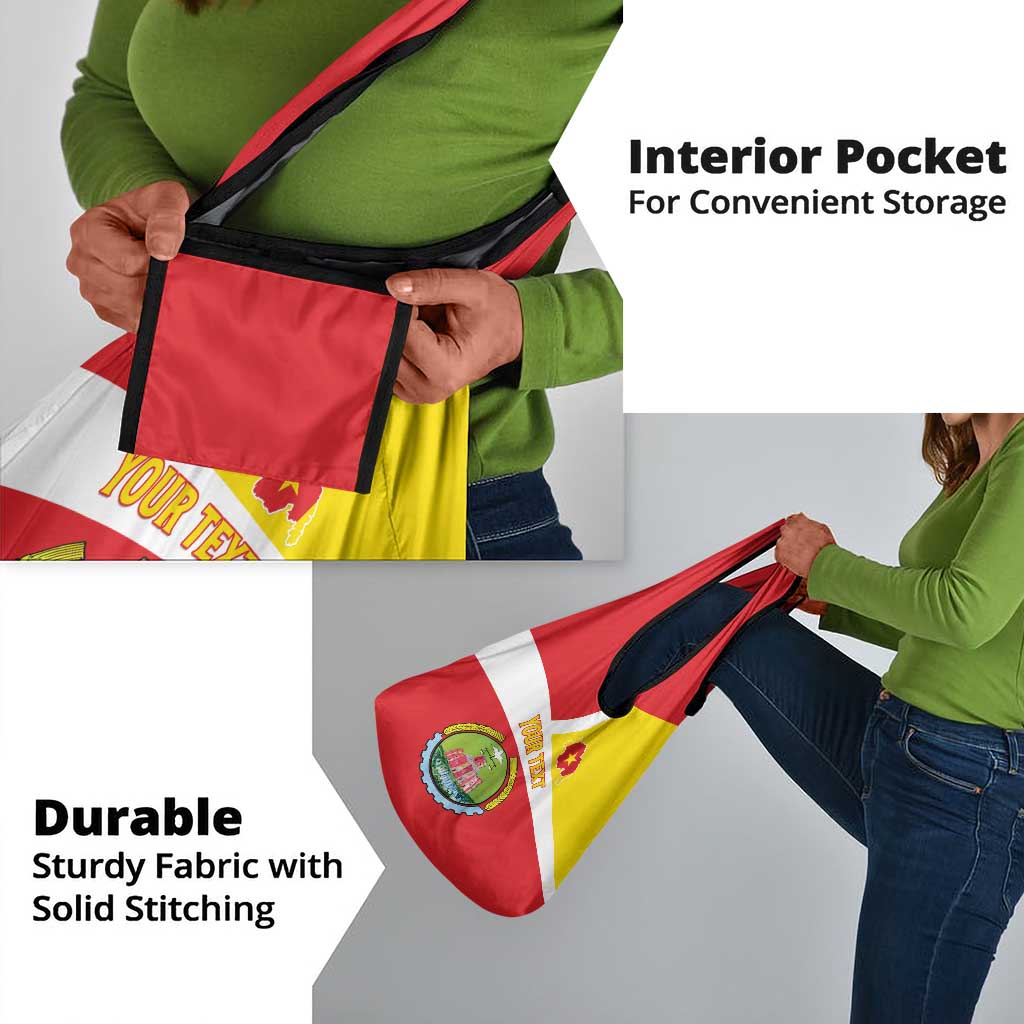 Personalized Amhara Region Grocery Bag Coat Of Arms With Amhara Map