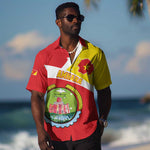 Personalized Amhara Region Hawaiian Shirt Coat Of Arms With Amhara Map