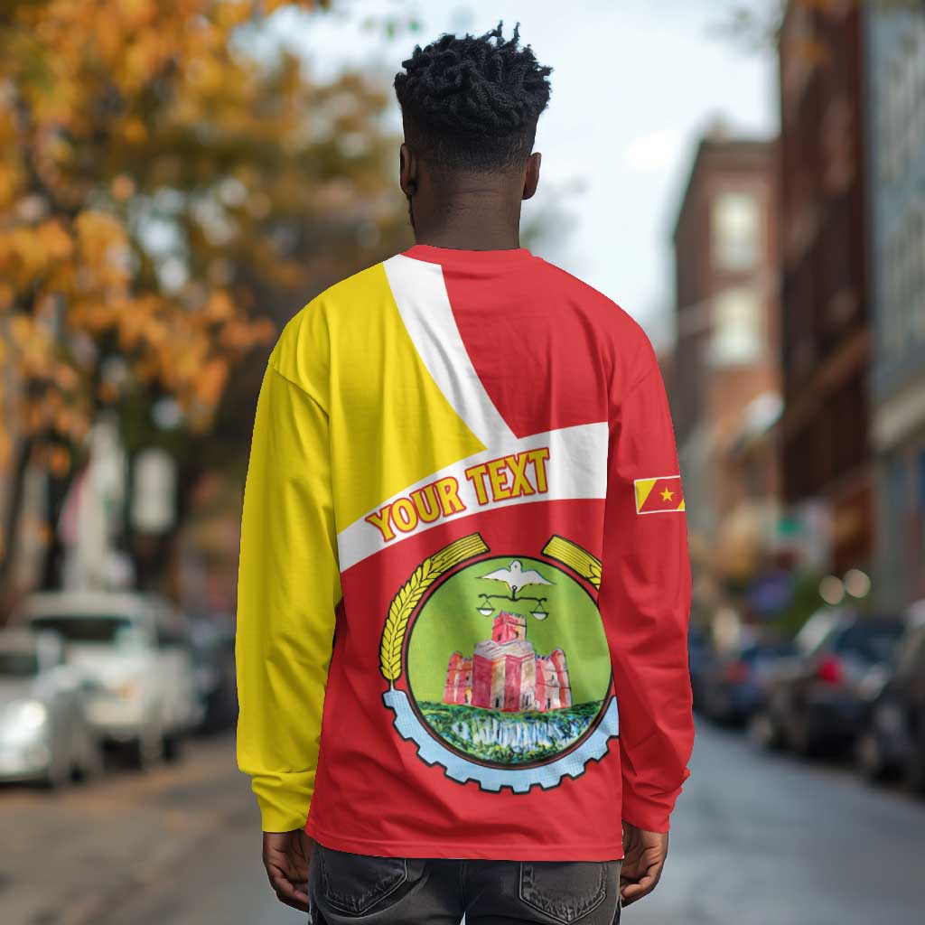 Personalized Amhara Region Long Sleeve Shirt Coat Of Arms With Amhara Map