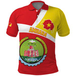 Personalized Amhara Region Polo Shirt Coat Of Arms With Amhara Map