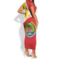 Personalized Amhara Region Short Sleeve Bodycon Dress Coat Of Arms With Amhara Map LT15