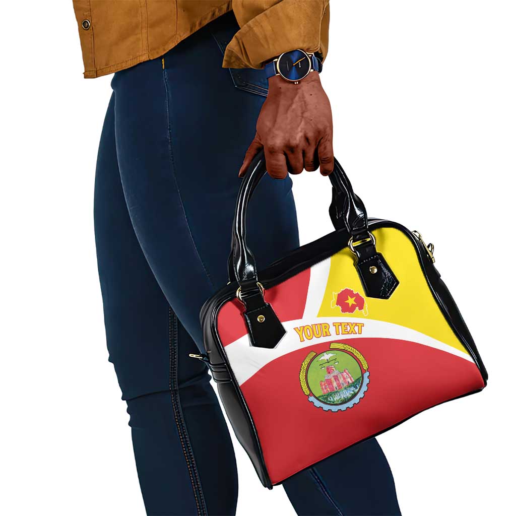 Personalized Amhara Region Shoulder Handbag Coat Of Arms With Amhara Map