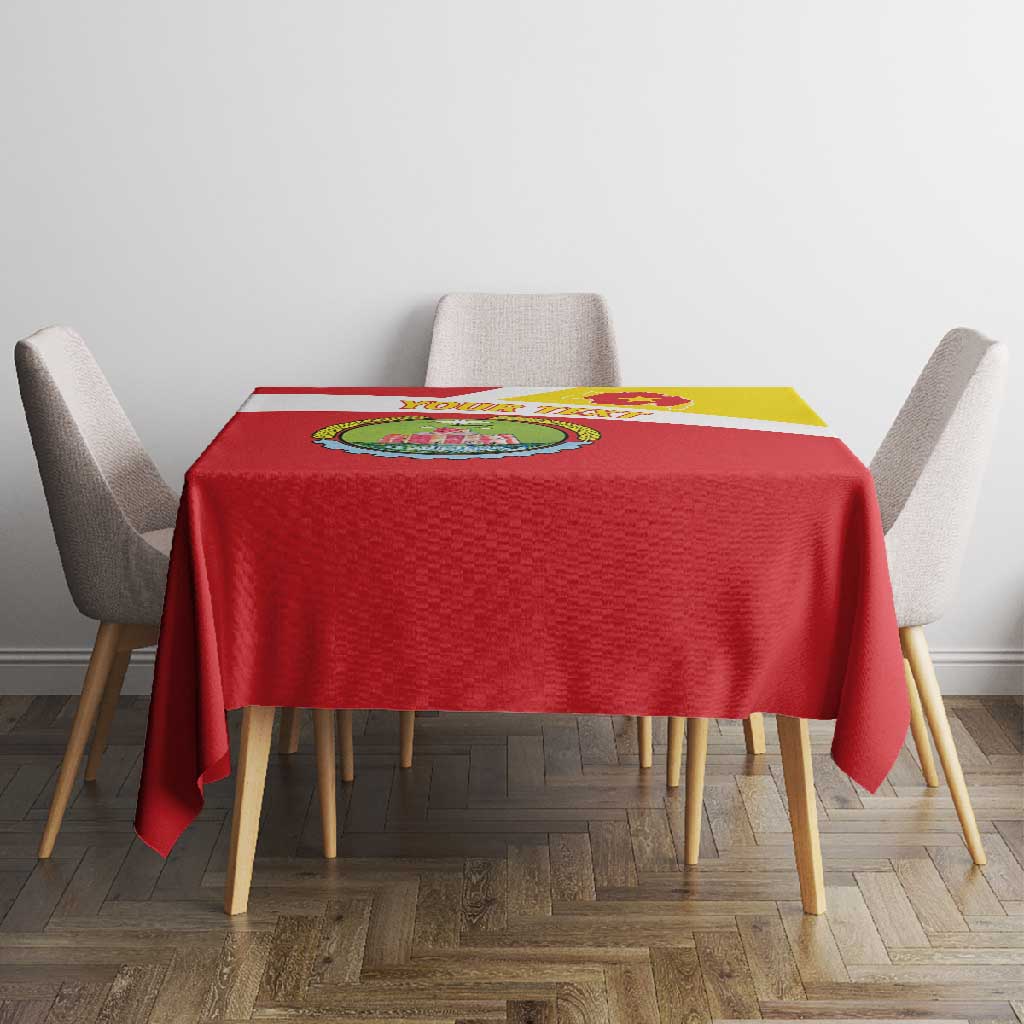 Personalized Amhara Region Tablecloth Coat Of Arms With Amhara Map