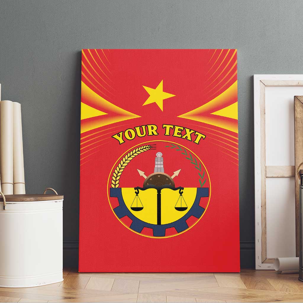 Personalized Tigray Region Canvas Wall Art Coat Of Arms With Tigray Map