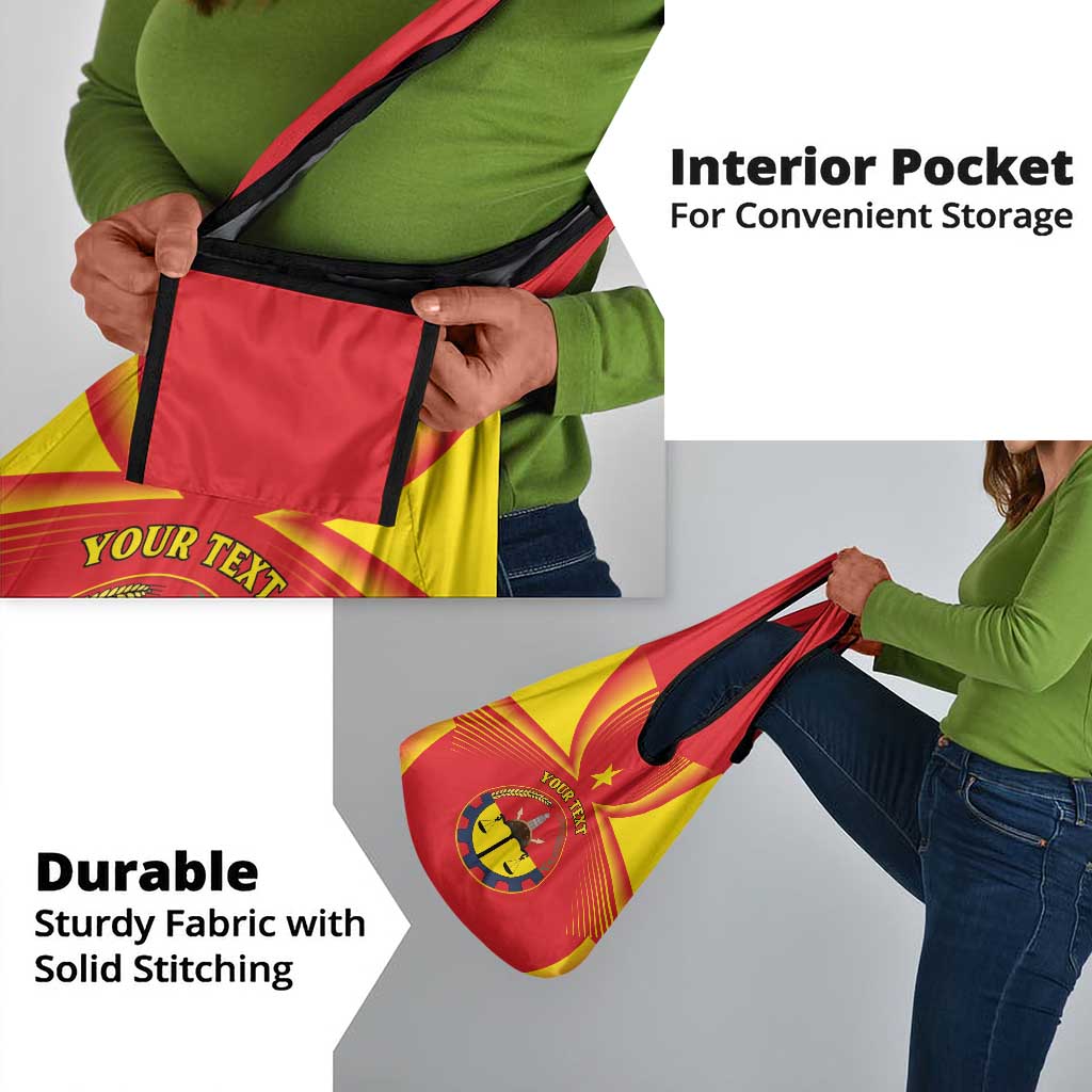 Personalized Tigray Region Grocery Bag Coat Of Arms With Tigray Map