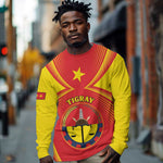 Personalized Tigray Region Long Sleeve Shirt Coat Of Arms With Tigray Map
