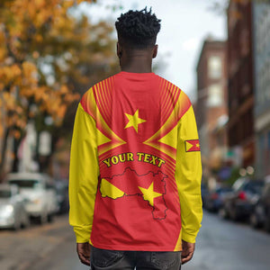 Personalized Tigray Region Long Sleeve Shirt Coat Of Arms With Tigray Map