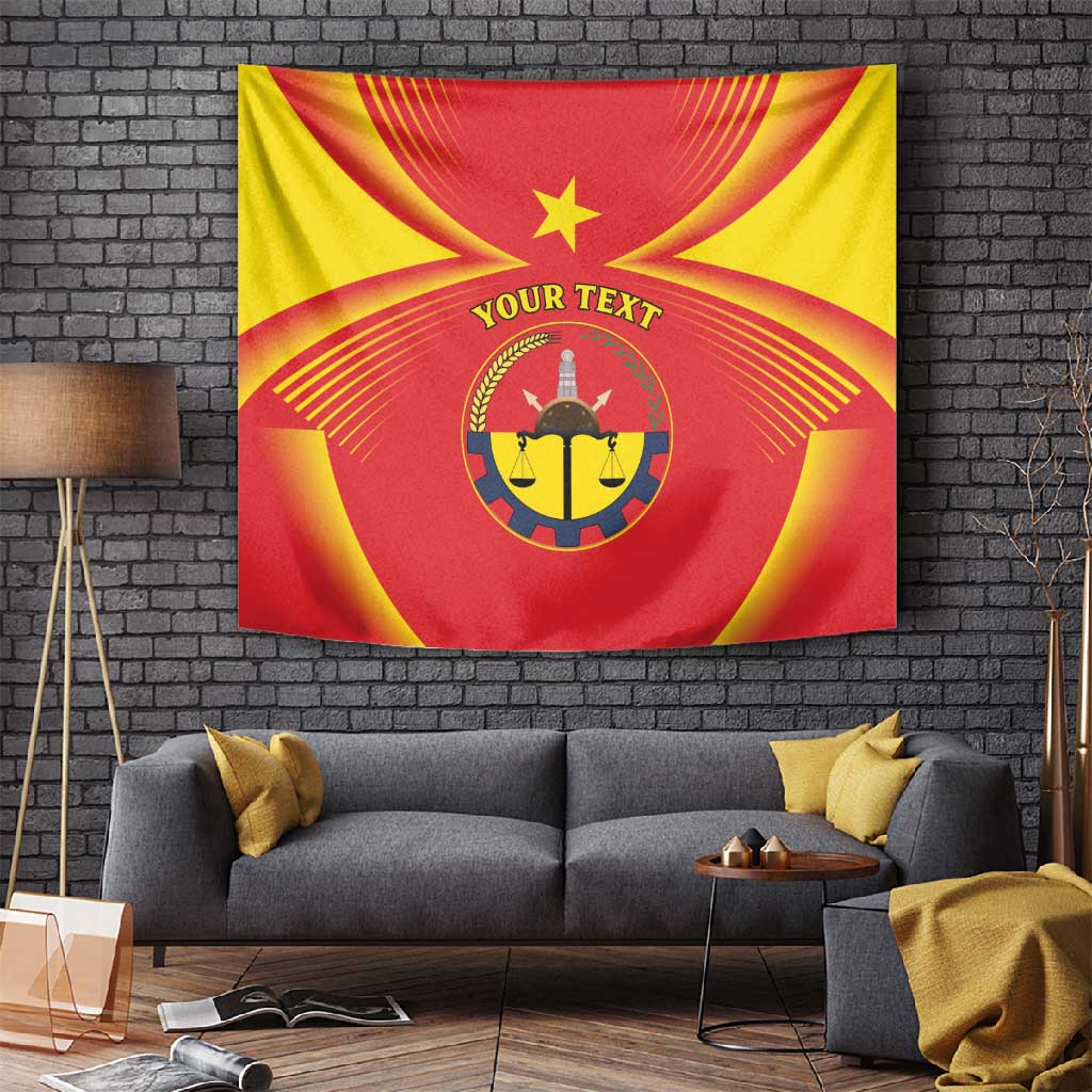Personalized Tigray Region Tapestry Coat Of Arms With Tigray Map