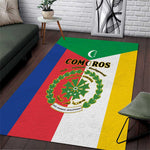 Comoros Coat Of Arms Flag Style Area Rug