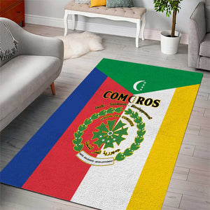 Comoros Coat Of Arms Flag Style Area Rug