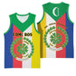 Comoros Coat Of Arms Flag Style Basketball Jersey LT15