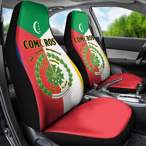 Comoros Coat Of Arms Flag Style Car Seat Cover