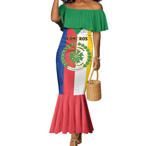 Comoros Coat Of Arms Flag Style Mermaid Dress