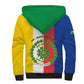 Comoros Coat Of Arms Flag Style Sherpa Hoodie