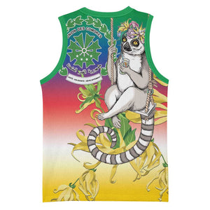 Comoros Basketball Jersey Mongoose Lemur With Ylang Ylang LT15