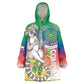 Comoros Kid Wearable Blanket Hoodie Mongoose Lemur With Ylang Ylang