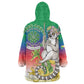 Comoros Kid Wearable Blanket Hoodie Mongoose Lemur With Ylang Ylang