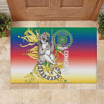 Comoros Rubber Doormat Mongoose Lemur With Ylang Ylang