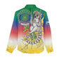 Comoros Women Casual Shirt Mongoose Lemur With Ylang Ylang