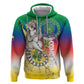 Comoros Zip Hoodie Mongoose Lemur With Ylang Ylang