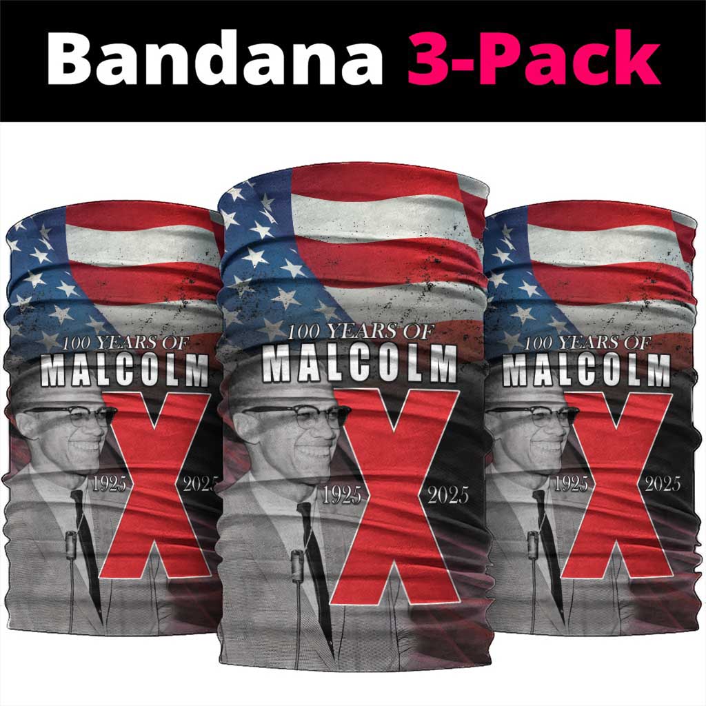 100 Years of Malcolm X Neck Gaiter His Legacy for Black LT15