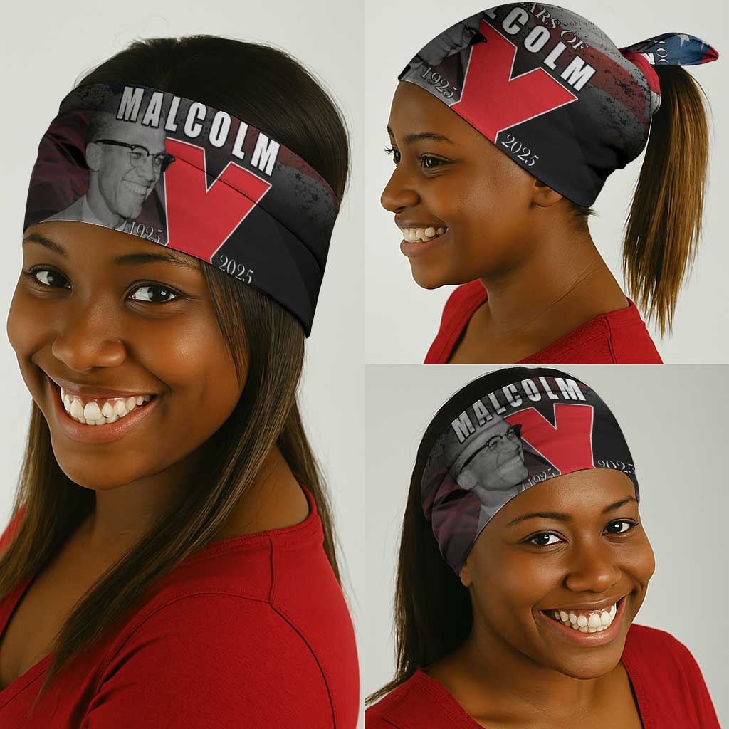 100 Years of Malcolm X Neck Gaiter His Legacy for Black LT15