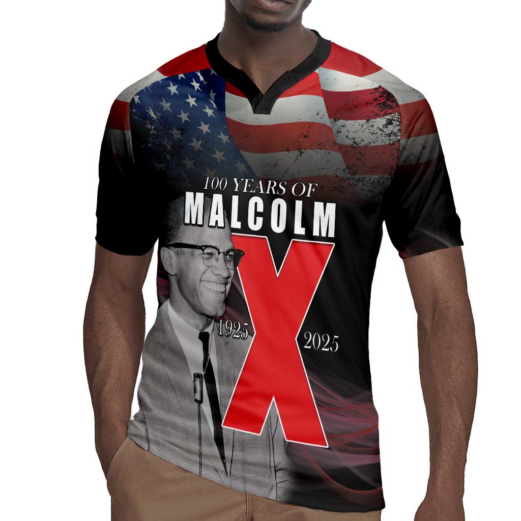 100 Years of Malcolm X Rugby Jersey His Legacy for Black