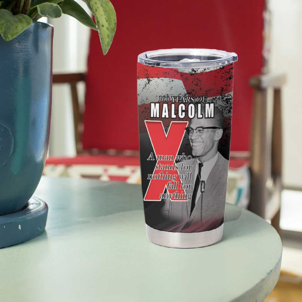 100 Years of Malcolm X Tumbler Cup His Legacy for Black